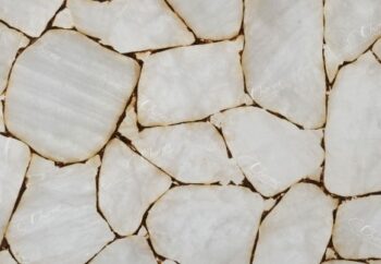 White with Gold Detail Backlit