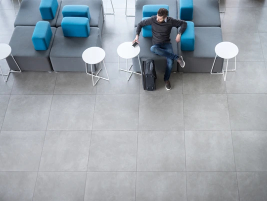 Large format porcelain slabs