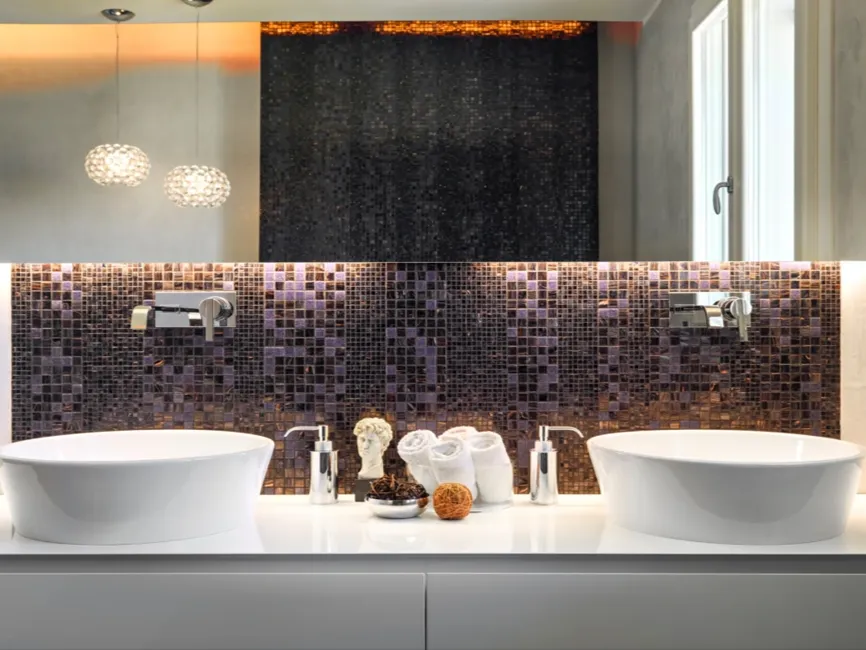 Mosaic tiles bathroom